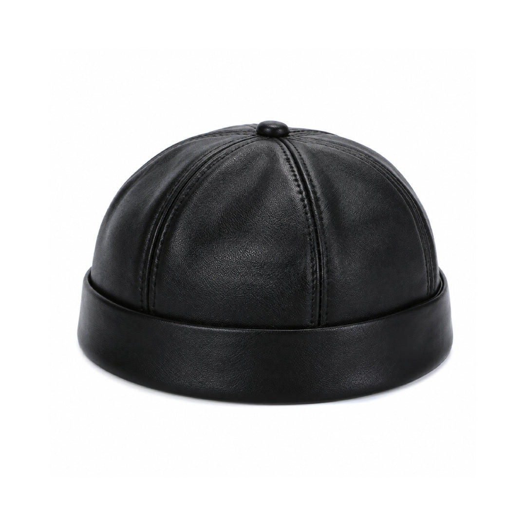 Leather Docker Cap