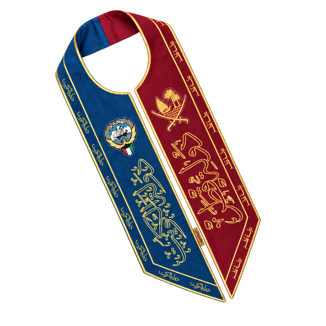 The scarf of the State of Qatar and the State of Kuwait