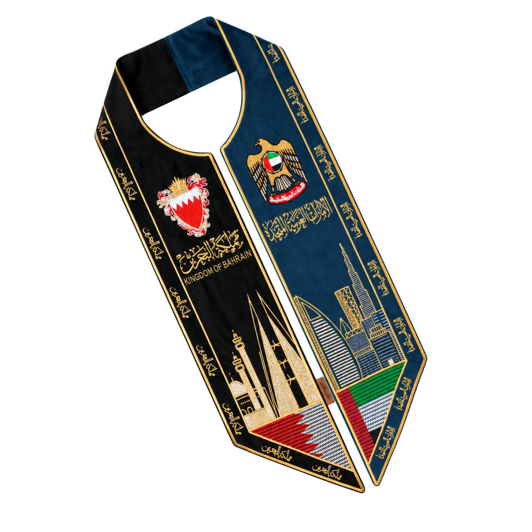 The scarf of Emirates and Kingdom of Bahrain