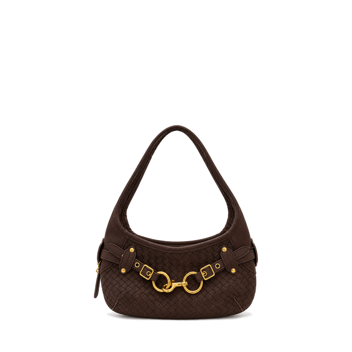 Onyx Woven Hobo Bag