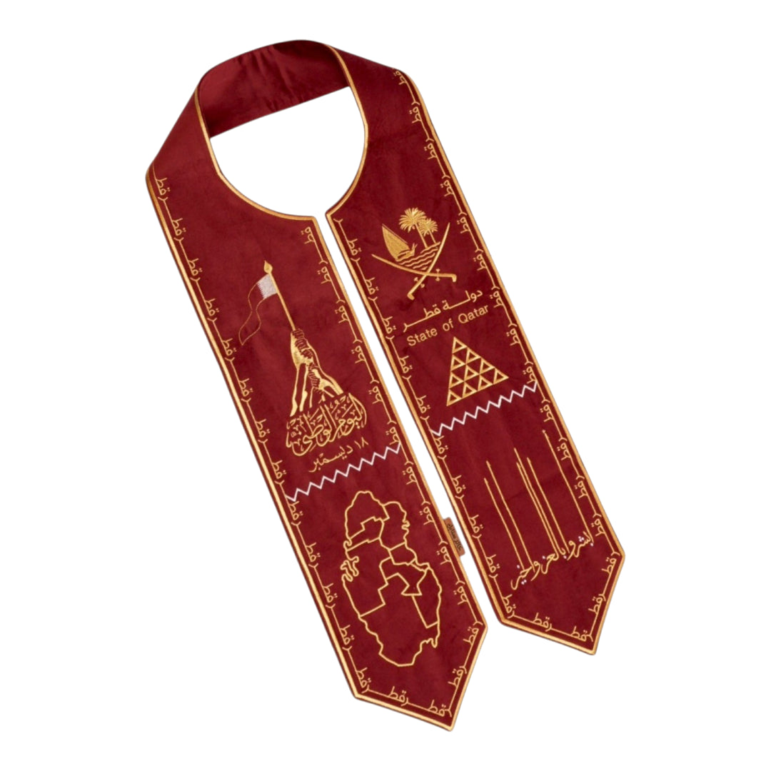 Qatar Map Scarf
