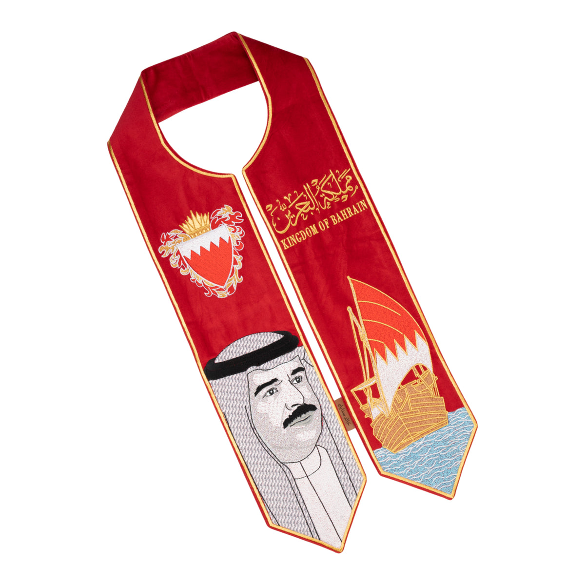 Royal Bahrain Embroidered Scarf