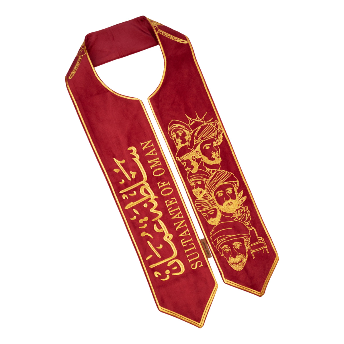 Sultanate Oman Scarf - Gold - Red