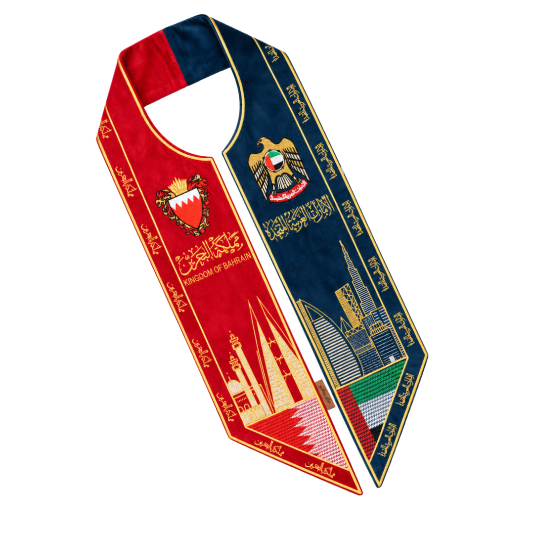 The scarf of Emirates and Kingdom of Bahrain