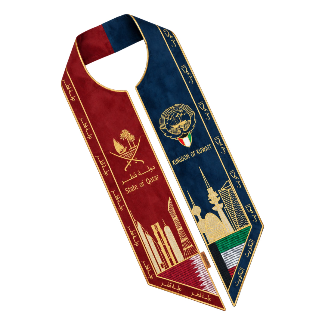 The scarf of the State of Kuwait and the State of Qatar