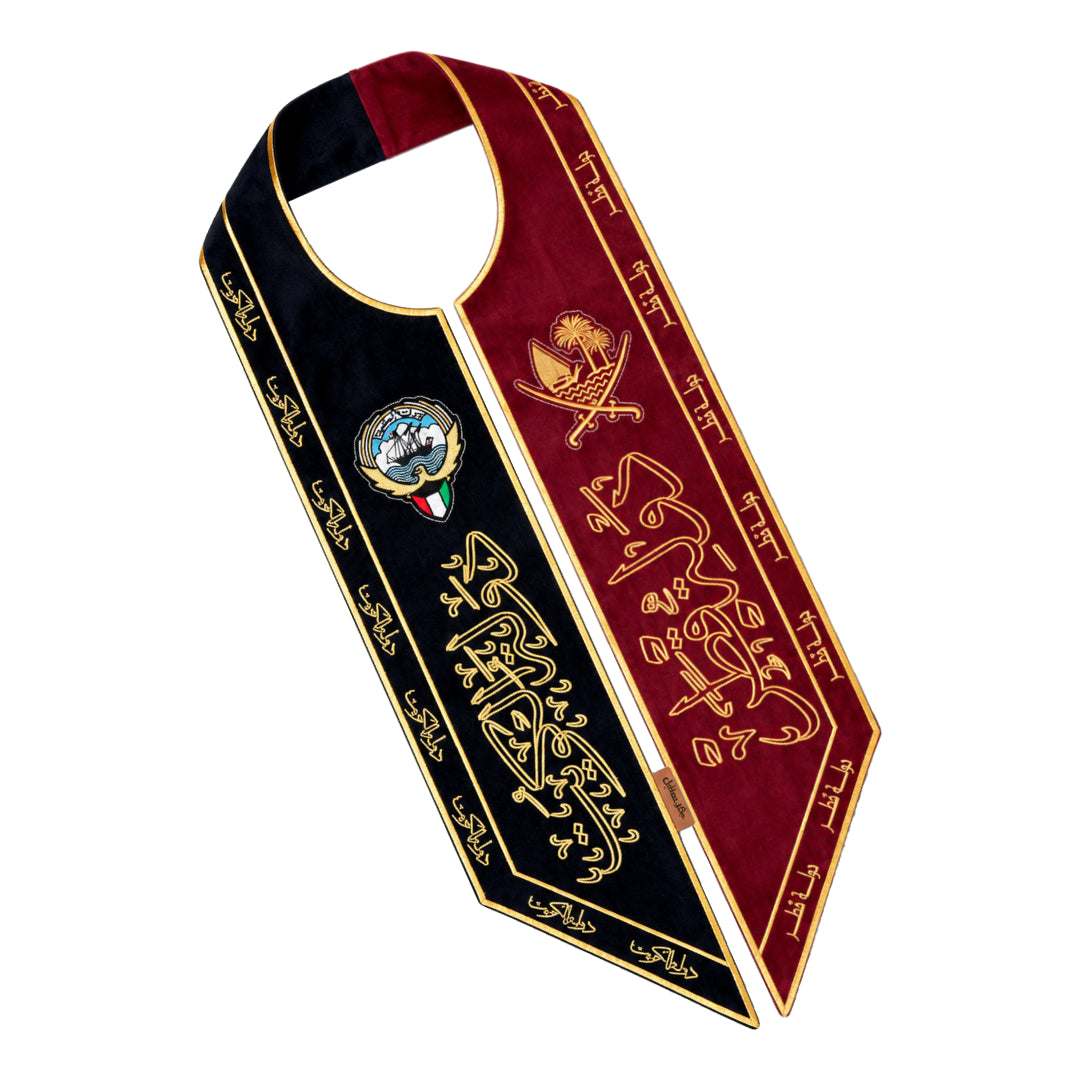 The scarf of the State of Qatar and the State of Kuwait