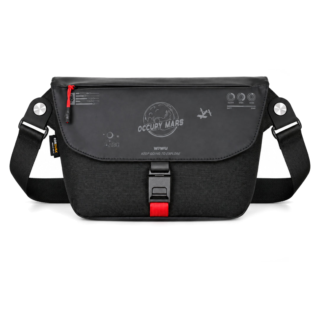 Wiwu Space Exploration Message Bag X Dupont Cordura 1000D Nylon Fabric Crossbody Bag